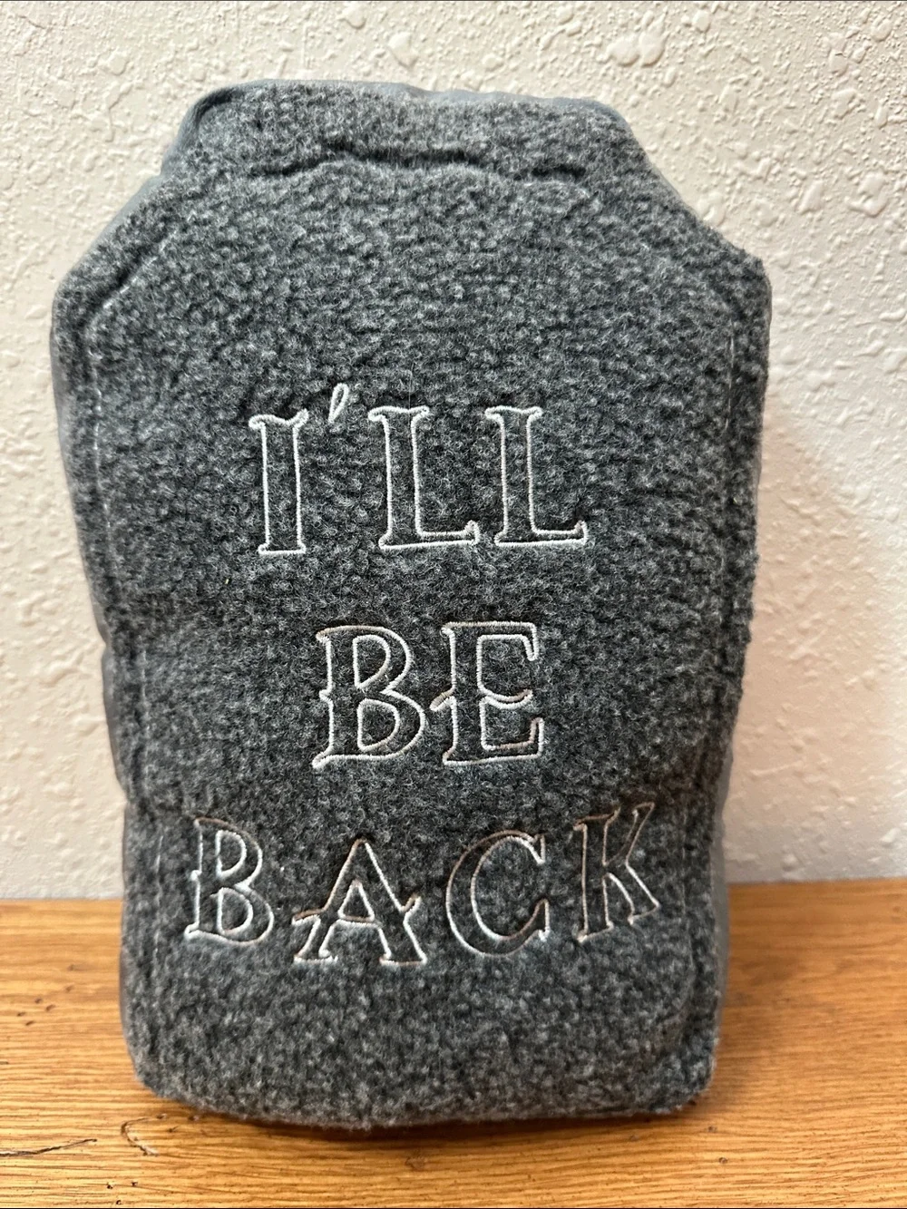 Hyde & Eek! Gray Decorative Tombstone Pillow - Festive Halloween Accent
